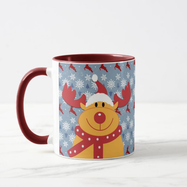 Mug Rudolph le renne à nez rouge (Gauche)
