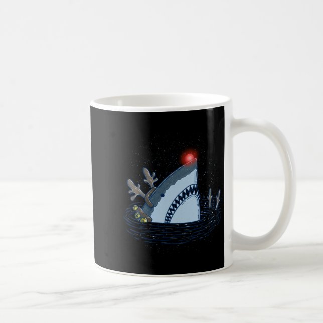 Mug Rudolph The Shark - Funny Christmas Long Sleeve  (Droite)
