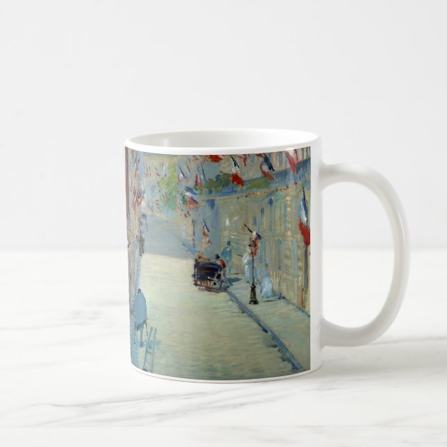 Mug Rue Mosnier avec drapeaux Manet France Art (Droite)