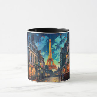Mug Rue parisienne, Tour Eiffel : Un Paris captivant