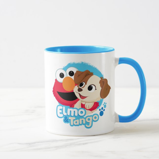 Mug Rue Sésame | Badge Elmo & Tango (Droite)