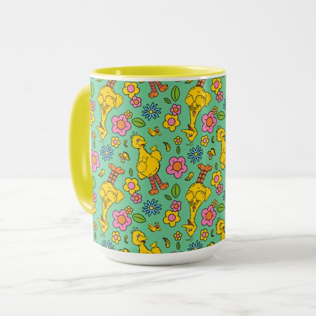 Mug Rue Sésame | Big Bird & Little Bird Motif (Devant gauche)
