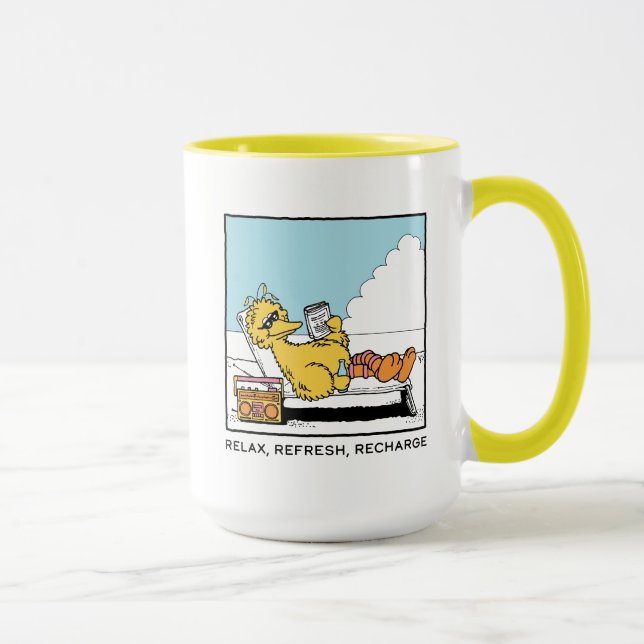 Mug Rue Sésame | Big Bird Relax Refresh Recharge (Droite)