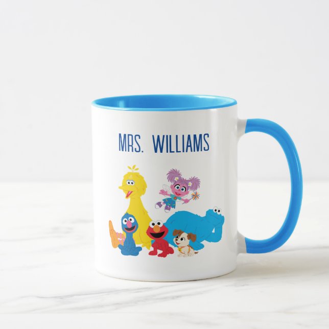 Mug Rue Sésame | Coloré Sesame Street Pals (Droite)