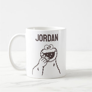 Mug Rue Sésame Cookie Monster Ajouter Votre Nom