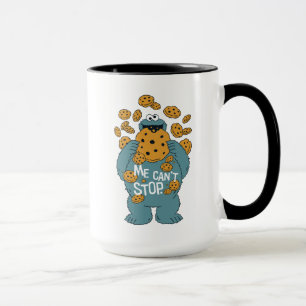 Mug Rue Sésame Cookie Monster - Je peux pas m'arrête