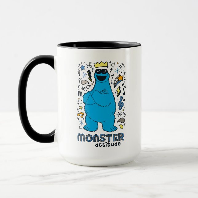 Mug Rue Sésame | Cookies Monster - Monster Attitude (Gauche)