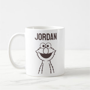 Mug Rue Sésame Elmo Bright Ajouter Votre Nom