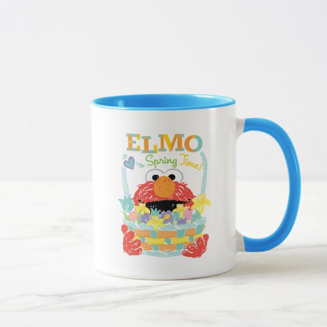 Mug Rue Sésame - Elmo | Heure du printemps (Droite)