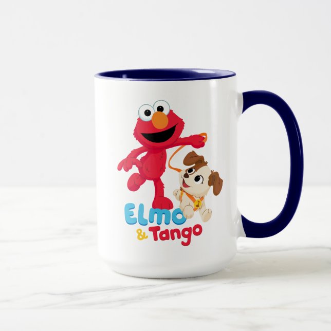 Mug Rue Sésame | Elmo & Tango en course (Droite)