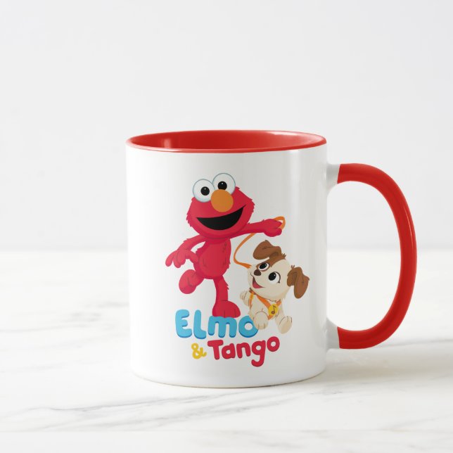 Mug Rue Sésame | Elmo & Tango en course (Droite)