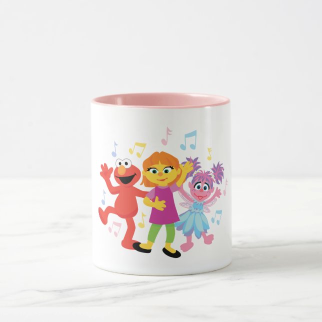 Mug Rue Sésame | Julia, Elmo et Abby dansent (Centre)