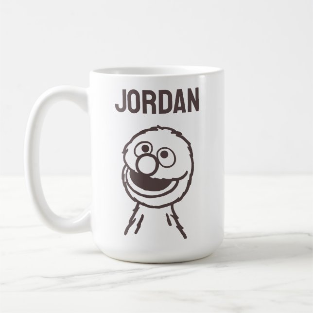 Mug Rue Sésame | Lumière de Grover | Ajouter Votre Nom (Gauche)