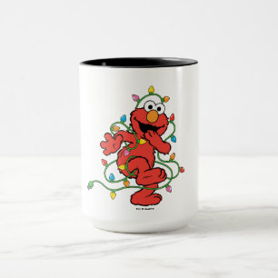 Mug Rue Sésame Lumières de Noël Elmo
