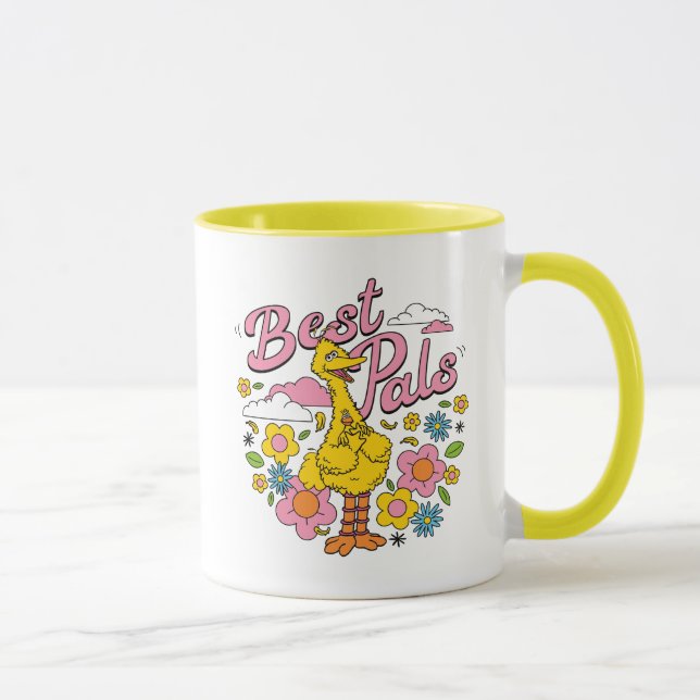 Mug Rue Sésame | Meilleurs potes d'oiseaux jaunes (Droite)
