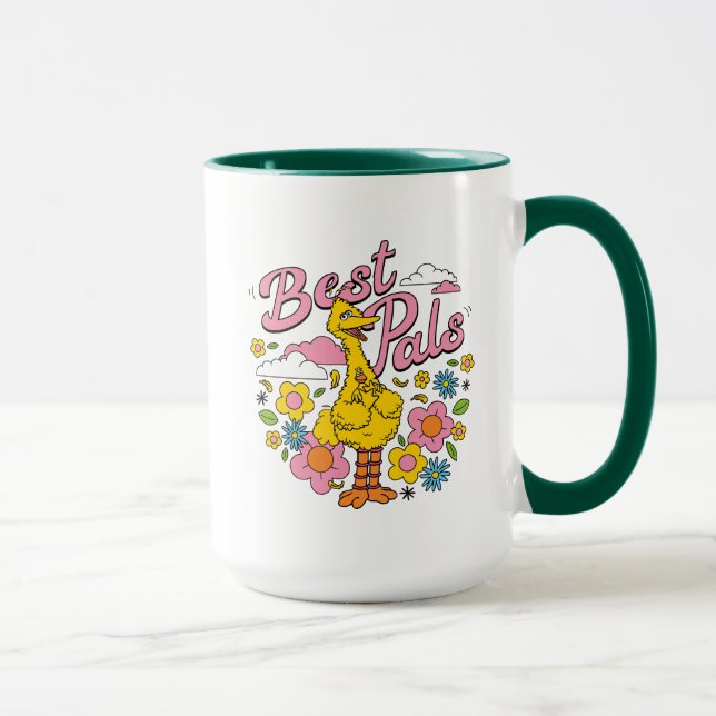 Mug Rue Sésame | Meilleurs potes d'oiseaux jaunes (Droite)