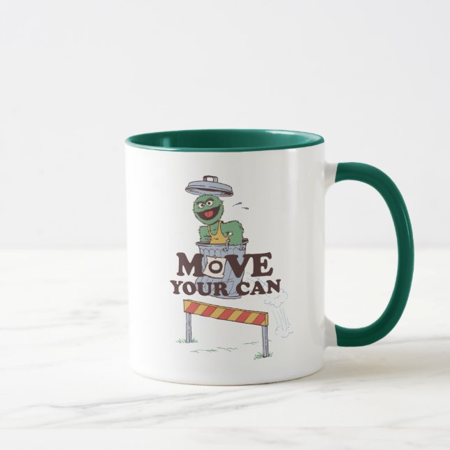 Mug Rue Sésame | Oscar the Grouch Move Your Can (Droite)