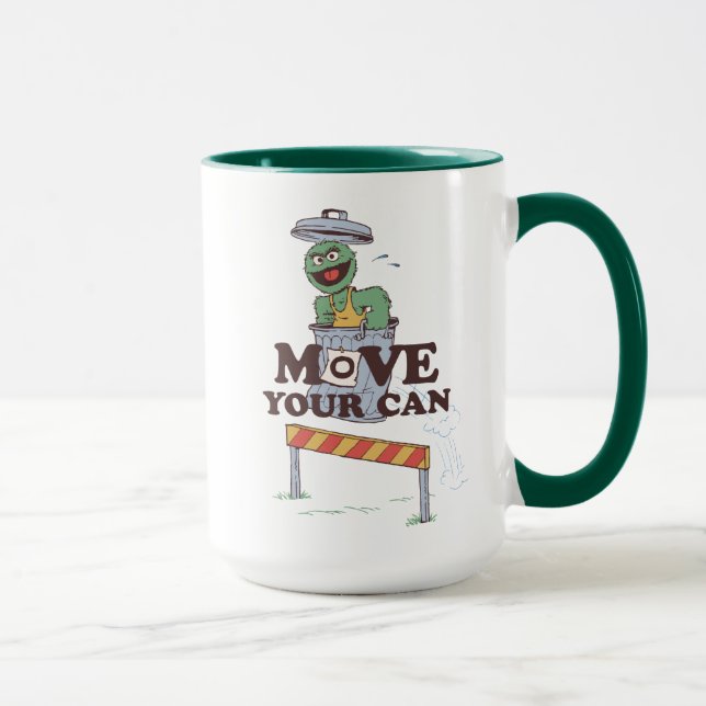 Mug Rue Sésame | Oscar the Grouch Move Your Can (Droite)