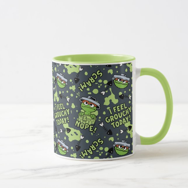 Mug Rue Sésame | Oscar the Grouch Phrase Motif (Droite)