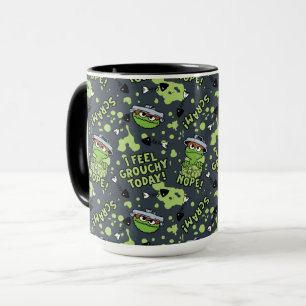 Mug Rue Sésame Oscar the Grouch Phrase Motif