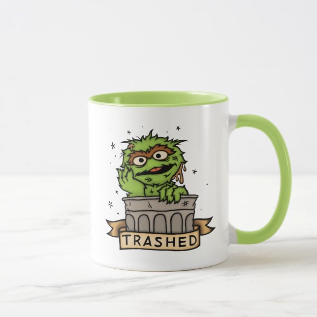 Mug Rue Sésame | Oscar the Grouch Trashed (Droite)