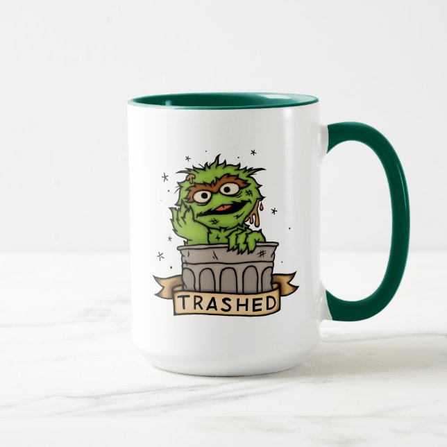 Mug Rue Sésame | Oscar the Grouch Trashed (Droite)