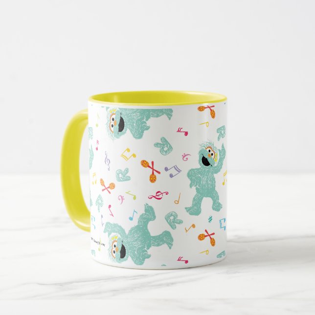Mug Rue Sésame | Rosita Music Scribble Motif (Devant gauche)