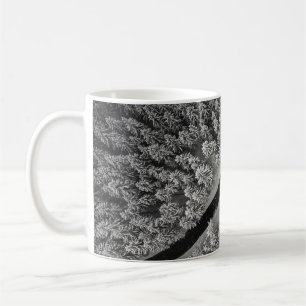 MUG RUG DE LA ZONE FLORALE NOIRE ET BLANCHE