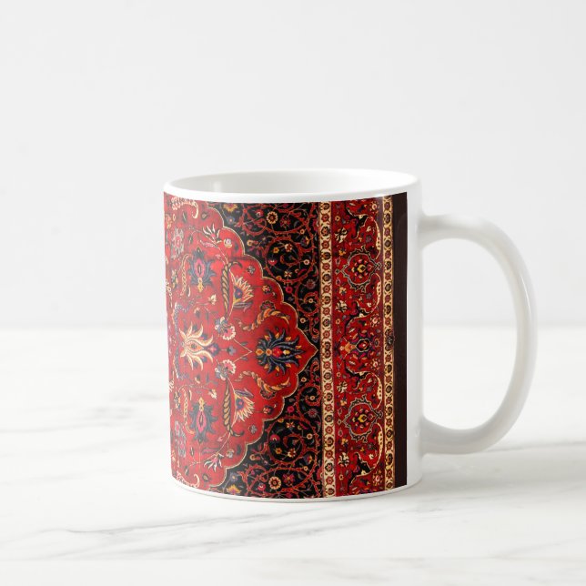 Mug Rug perse rouge de Mashhad (Droite)