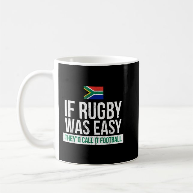 Mug Rugby D'Afrique Du Sud Drôle - Rugby (Gauche)