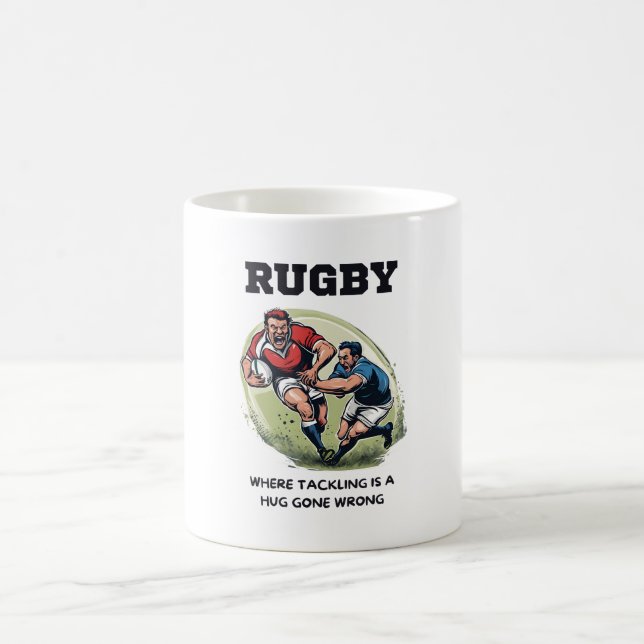 Mug Rugby Où S'Attaquer Est Un Gros Problème (Centre)