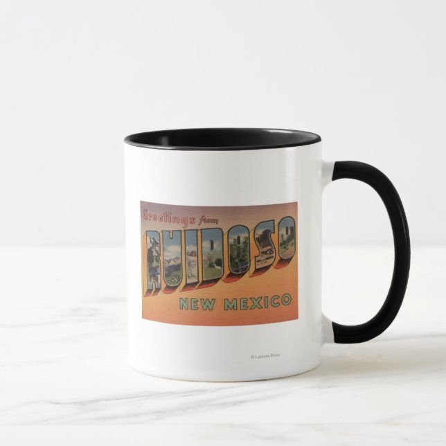 Mug Ruidoso, Nouveau-Mexique - Scènes de grandes lettr (Droite)