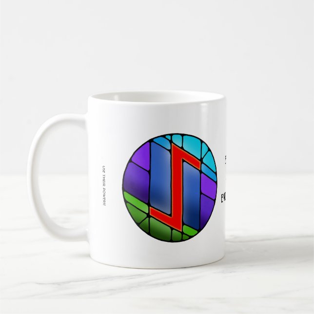 Mug Rune Art Nouveau Eihwaz - ENDURANCE! (Gauche)