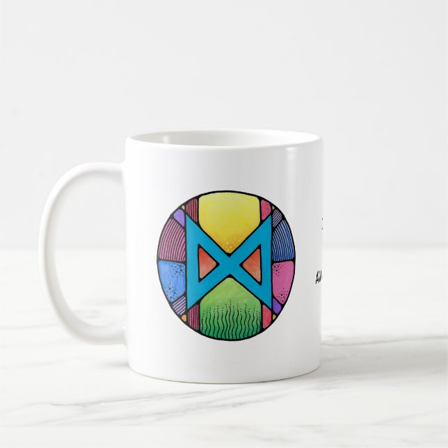 Mug Rune Dagaz Art Nouveau – ÉVEIL ! (Gauche)