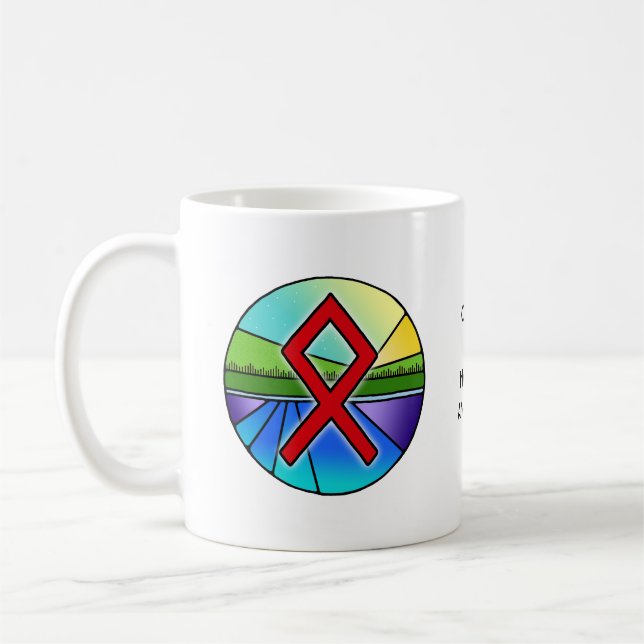 Mug Rune Othala Art Nouveau – MAISON & ANCESTRIE ! (Gauche)