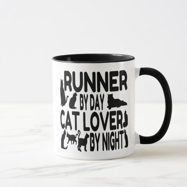 Mug Runner Amoureux des chats (Droite)