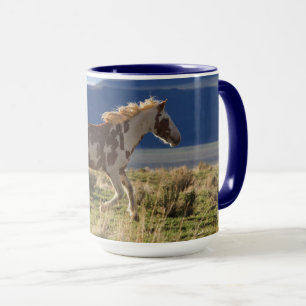 Mug Running Stallion, Steens Mountains, Oregon