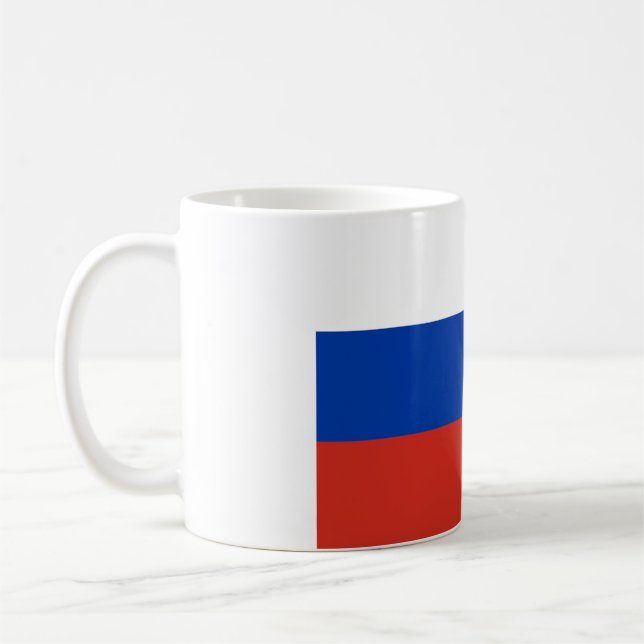 Mug Russie (russe) Drapeau (Gauche)