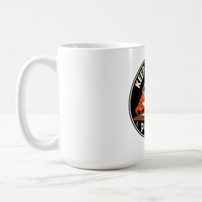 Mug Rust Ferris Crab mascotte de programmation (Gauche)