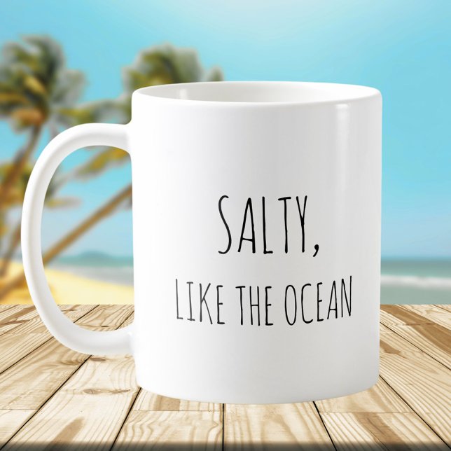 Mug Rustic Cute Beach Ocean Pun plaisanteries Drôle Ci (In situ)