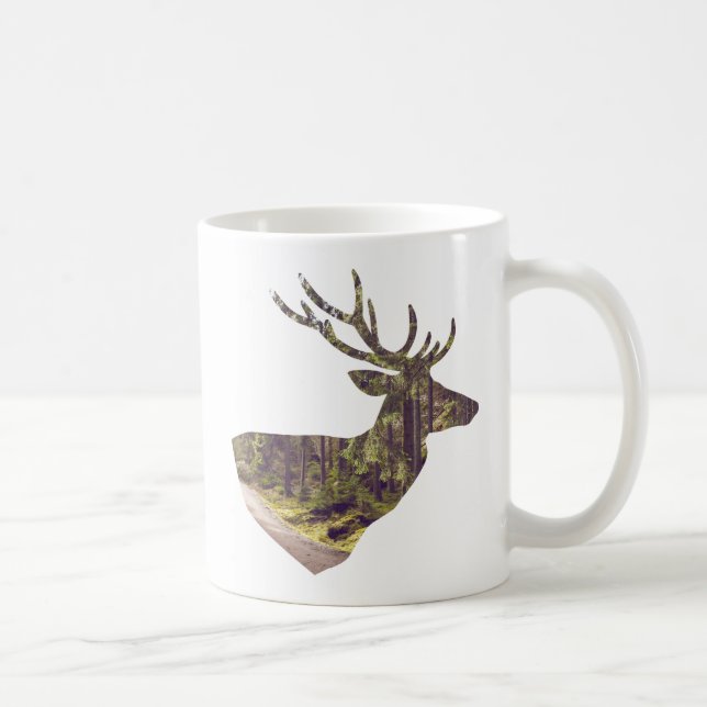 Mug Rustic Forest Deer Je préfèrerais Chasse Aux Cerfs (Droite)