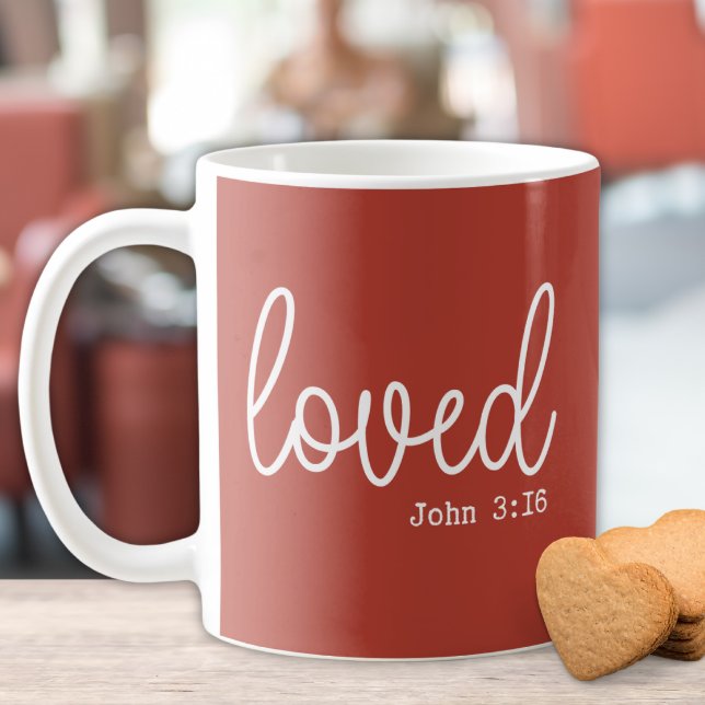 Mug Rustic Love Faith Citation minimaliste (Créateur téléchargé)