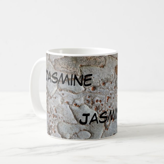 Mug Rustic Tree Bark Photo Motif Abstrait Nature (Devant gauche)