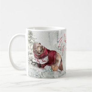 Mug Rustic Winter Wonderland Animaux en Neige