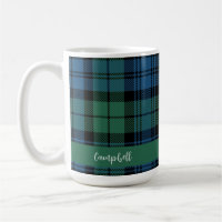 Rustique Plaid Campbell Tartan Script personnalisé