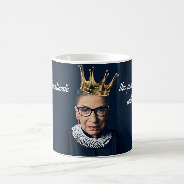 Mug Ruth Bader Ginsburg Gold Crown (Centre)