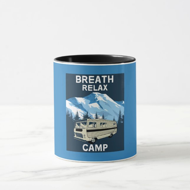 Mug RV Motorhome | Camper | Van de voyage | Rétro (Centre)