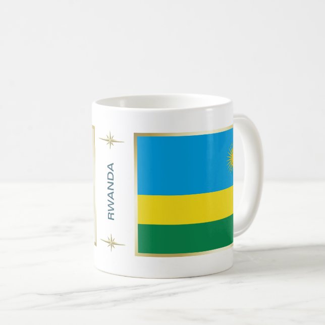Mug Rwanda Drapeau + Plan Musique (Devant droit)