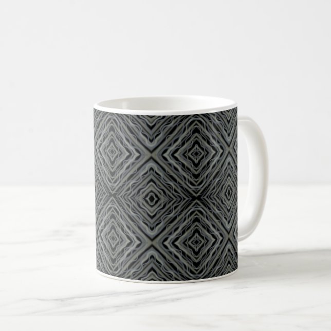 Mug Rythme pulsif Art Abstrait moderne Illustration (Devant droit)