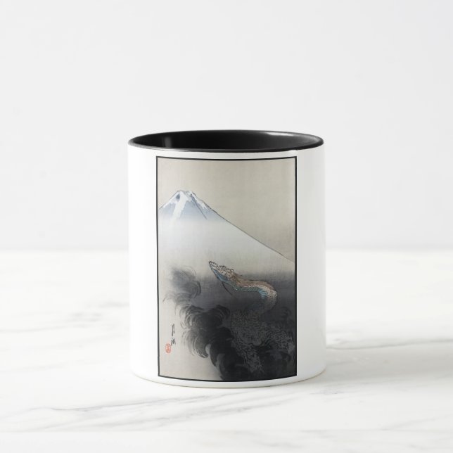Mug Ryu Shoten : Dragon éblouissant sur Fuji, Japon (Centre)